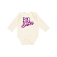 thumbnail image 1 of Inktastic Big Sister with Polka Dots Girls Long Sleeve Baby Bodysuit, 1 of 5