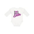 thumbnail image 1 of Inktastic Big Sister with Polka Dots Girls Long Sleeve Baby Bodysuit, 1 of 5