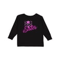 thumbnail image 1 of Inktastic Big Sister with Polka Dots Girls Long Sleeve Toddler T-Shirt, 1 of 5