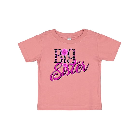 Inktastic Big Sister with polka dots Girls Baby T-Shirt