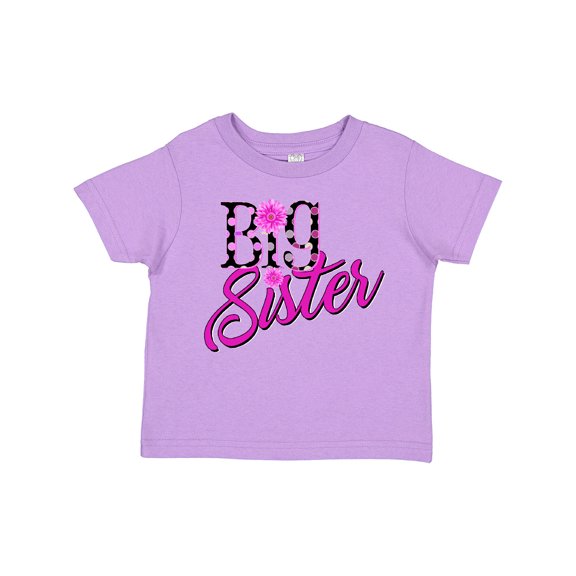 Inktastic Big Sister with polka dots Girls Toddler T-Shirt