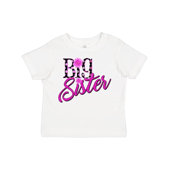 Inktastic Big Sister with polka dots Girls Toddler T-Shirt