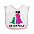 thumbnail image 1 of Inktastic Big Sistersaurus Girls Baby Bib, 1 of 4
