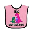 thumbnail image 1 of Inktastic Big Sistersaurus Girls Baby Bib, 1 of 4