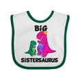 thumbnail image 1 of Inktastic Big Sistersaurus Girls Baby Bib, 1 of 4