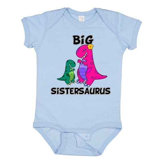 Inktastic Big Sistersaurus Girls Baby Bodysuit