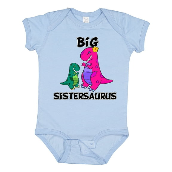 Inktastic Big Sistersaurus Girls Baby Bodysuit