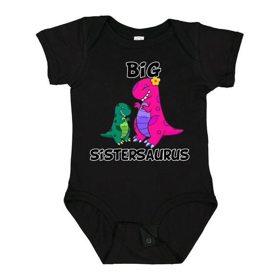 Inktastic Big Sistersaurus Girls Baby Bodysuit