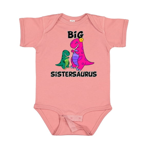 Inktastic Big Sistersaurus Girls Baby Bodysuit
