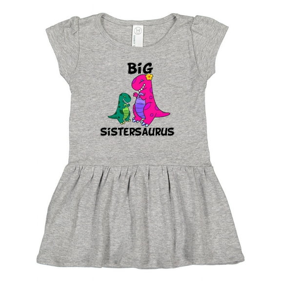Inktastic Big Sistersaurus Girls Baby Dress