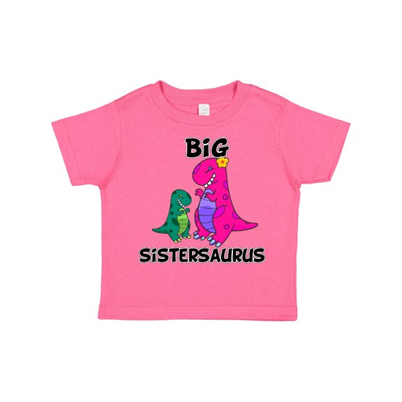 Inktastic Big Sistersaurus Girls Toddler T-Shirt