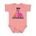 thumbnail image 1 of Inktastic Big Sistersaurus with Cute Sibling Dinosaurs Girls Baby Bodysuit, 1 of 5