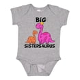 thumbnail image 1 of Inktastic Big Sistersaurus with Cute Sibling Dinosaurs Girls Baby Bodysuit, 1 of 5