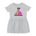 thumbnail image 1 of Inktastic Big Sistersaurus with Cute Sibling Dinosaurs Girls Toddler Dress, 1 of 5