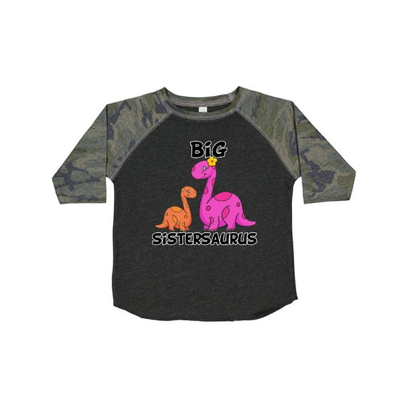 Inktastic Big Sistersaurus with Cute Sibling Dinosaurs Girls Toddler T-Shirt