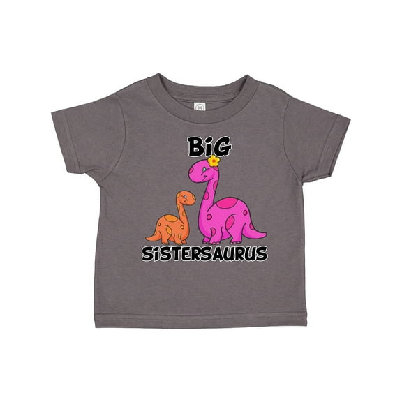 Inktastic Big Sistersaurus with Cute Sibling Dinosaurs Girls Toddler T-Shirt