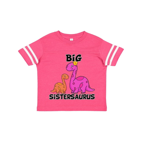 Inktastic Big Sistersaurus with Cute Sibling Dinosaurs Girls Toddler T-Shirt