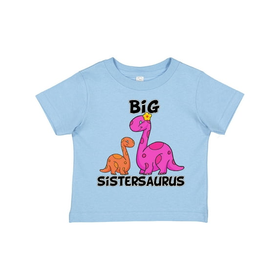Inktastic Big Sistersaurus with Cute Sibling Dinosaurs Girls Toddler T-Shirt