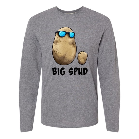 Inktastic Big Spud Potato Father and Child Long Sleeve T-Shirt
