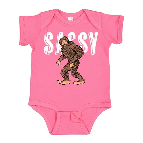 Inktastic Bigfoot Sassy Happy Sasquatch Boys or Girls Baby Bodysuit