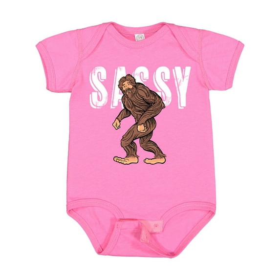 Inktastic Bigfoot Sassy Happy Sasquatch Boys or Girls Baby Bodysuit