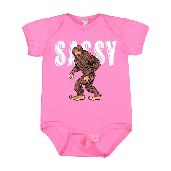 Inktastic Bigfoot Sassy Happy Sasquatch Boys or Girls Baby Bodysuit