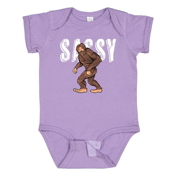 Inktastic Bigfoot Sassy Happy Sasquatch Boys or Girls Baby Bodysuit