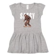thumbnail image 1 of Inktastic Bigfoot Sassy Happy Sasquatch Girls Baby Dress, 1 of 5