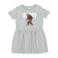 thumbnail image 1 of Inktastic Bigfoot Sassy Happy Sasquatch Girls Toddler Dress, 1 of 5