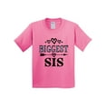 thumbnail image 1 of Inktastic Biggest Sis Girls Sister Announcement Youth T-Shirt, 1 of 5