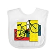 thumbnail image 1 of Inktastic Bike Pattern Blocks Boys or Girls Baby Bib, 1 of 4