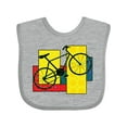 thumbnail image 1 of Inktastic Bike Pattern Blocks Boys or Girls Baby Bib, 1 of 4