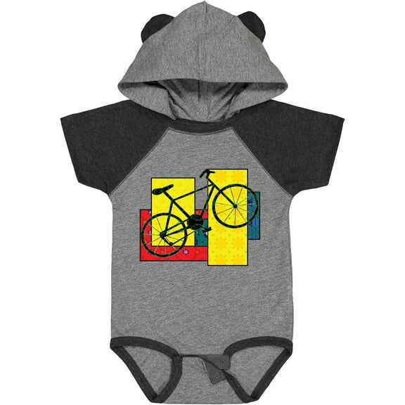 Inktastic Bike Pattern Blocks Boys or Girls Baby Bodysuit
