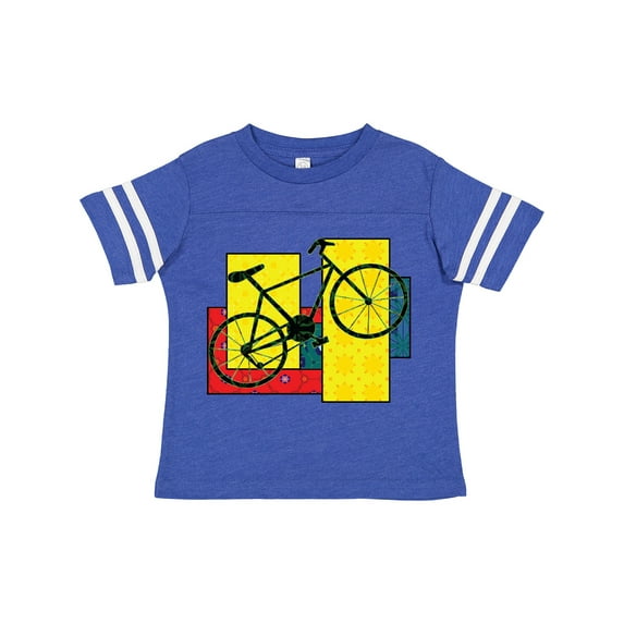 Inktastic Bike Pattern Blocks Boys or Girls Toddler T-Shirt