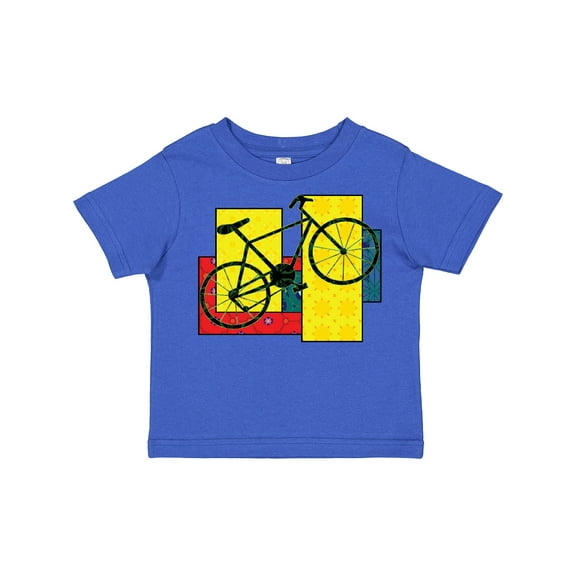 Inktastic Bike Pattern Blocks Boys or Girls Toddler T-Shirt