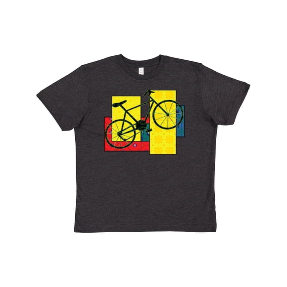 Inktastic Bike Pattern Blocks Youth T-Shirt