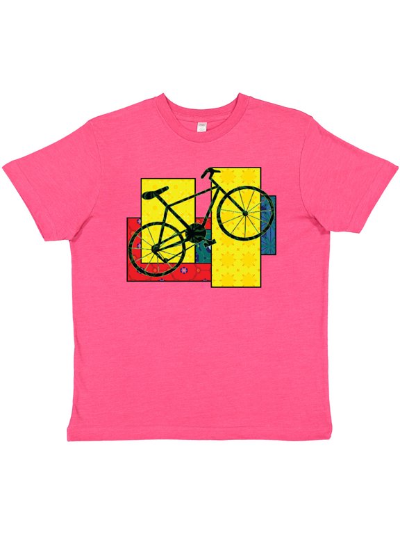 Bike Pattern Blocks Youth T-Shirt