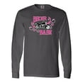 thumbnail image 1 of Inktastic Biker Babe Long Sleeve T-Shirt, 1 of 5