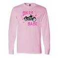 thumbnail image 1 of Inktastic Biker Babe Long Sleeve T-Shirt, 1 of 5
