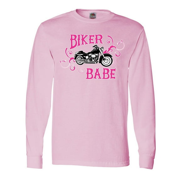 Inktastic Biker Babe Long Sleeve T-Shirt