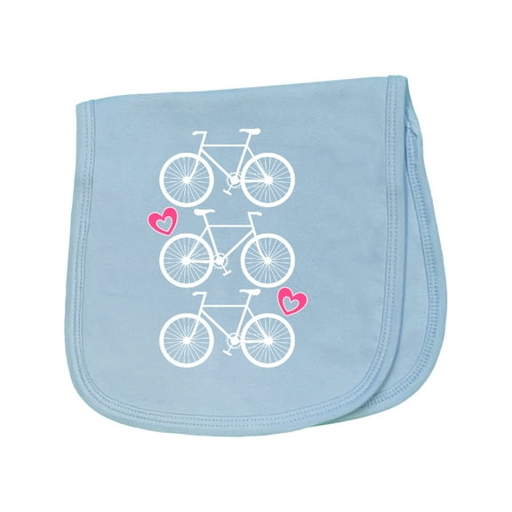 Inktastic Biking Bicycle Silhouette Baby Burp Cloth