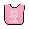 thumbnail image 1 of Inktastic Biking Bicycle Silhouette Girls Baby Bib, 1 of 4