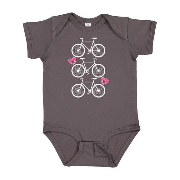 Inktastic Biking Bicycle Silhouette Girls Baby Bodysuit