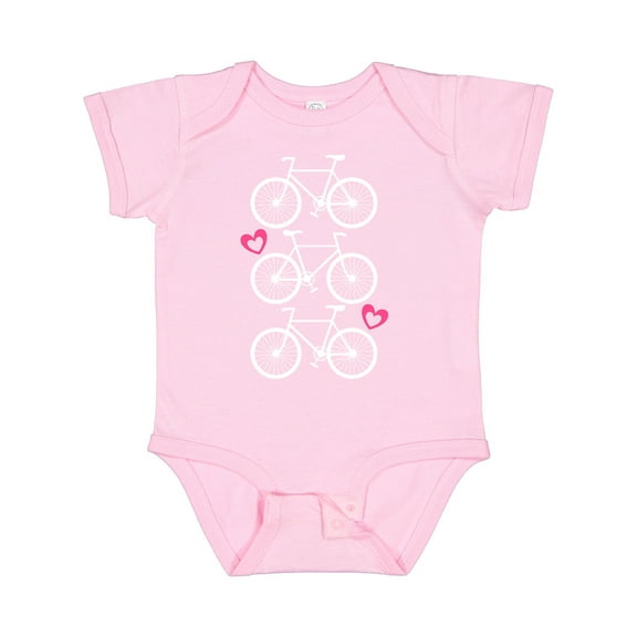 Inktastic Biking Bicycle Silhouette Girls Baby Bodysuit