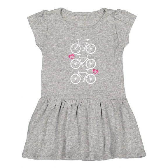 Inktastic Biking Bicycle Silhouette Girls Toddler Dress