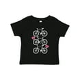 thumbnail image 1 of Inktastic Biking Bicycle Silhouette Girls Toddler T-Shirt, 1 of 5
