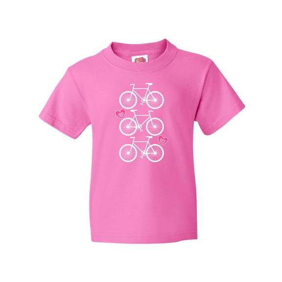 Inktastic Biking Bicycle Silhouette Youth T-Shirt
