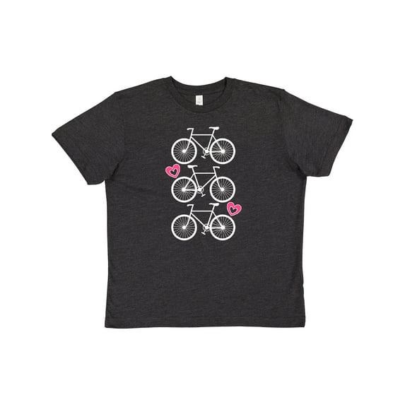 Inktastic Biking Bicycle Silhouette Youth T-Shirt