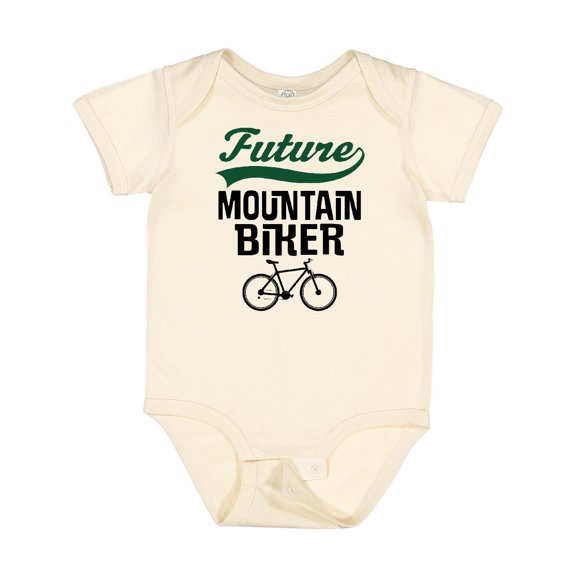 Inktastic Biking Future Mountain Biker Boys or Girls Baby Bodysuit