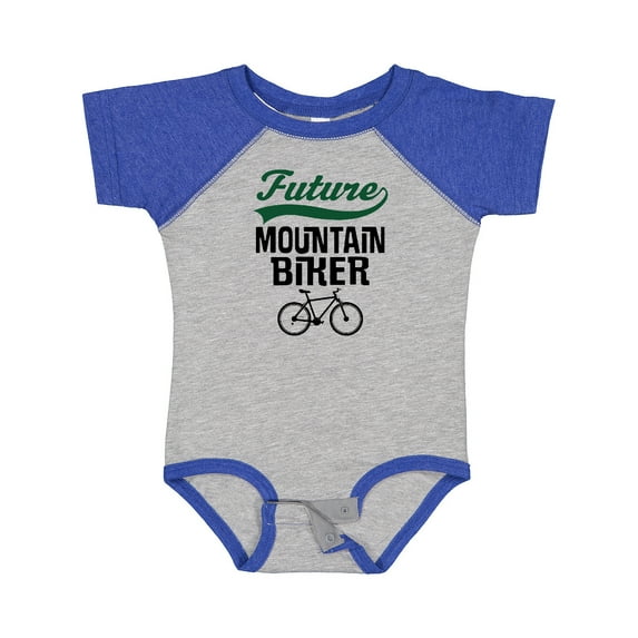 Inktastic Biking Future Mountain Biker Boys or Girls Baby Bodysuit